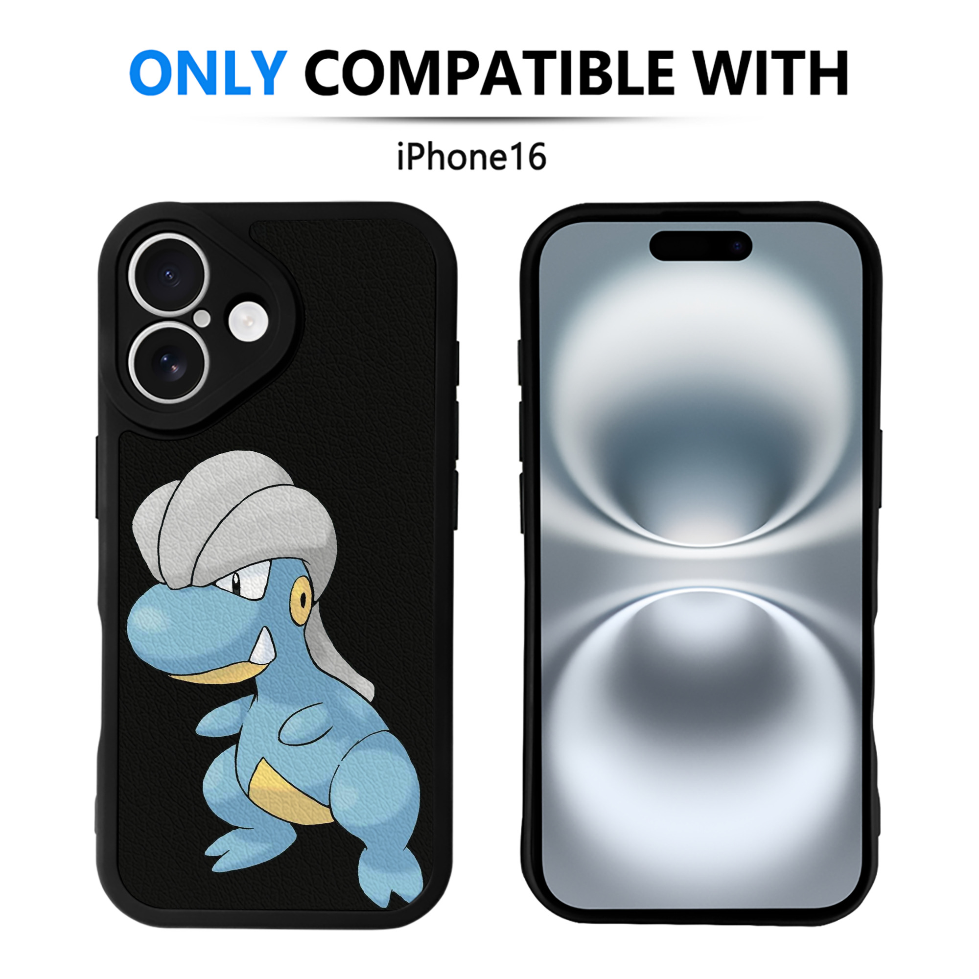 （画像用） ポケットモンスター Pokémon 【iPhone 16シリーズ対応】シリコンスマホケース（レザー調） 材質：シリコン